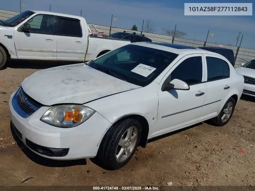 2007 Chevrolet Cobalt Ltz VIN: 1G1AZ58F277112843 Lot: 41724748