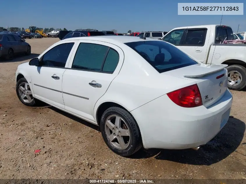 2007 Chevrolet Cobalt Ltz VIN: 1G1AZ58F277112843 Lot: 41724748