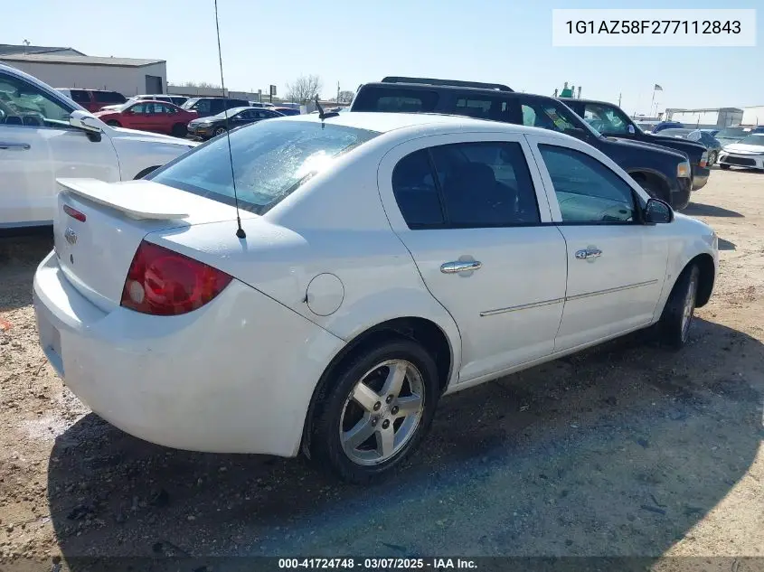 2007 Chevrolet Cobalt Ltz VIN: 1G1AZ58F277112843 Lot: 41724748