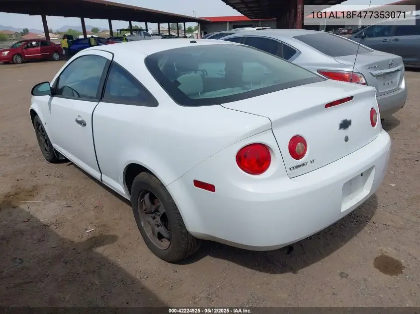 2007 Chevrolet Cobalt Lt VIN: 1G1AL18F477353071 Lot: 42224925
