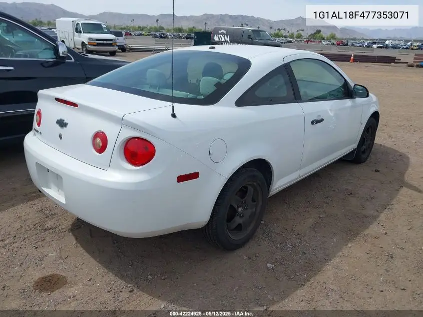 2007 Chevrolet Cobalt Lt VIN: 1G1AL18F477353071 Lot: 42224925