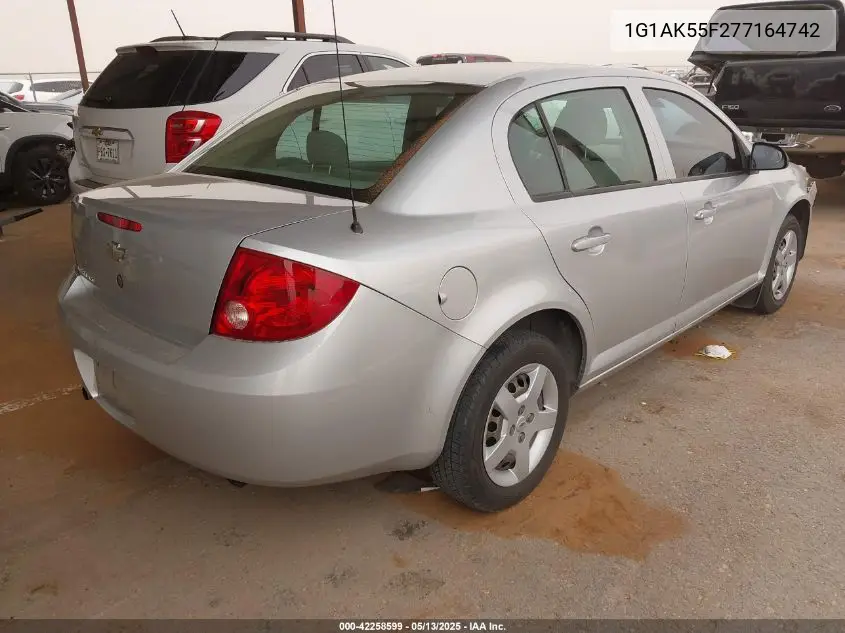 2007 Chevrolet Cobalt Ls VIN: 1G1AK55F277164742 Lot: 42258599