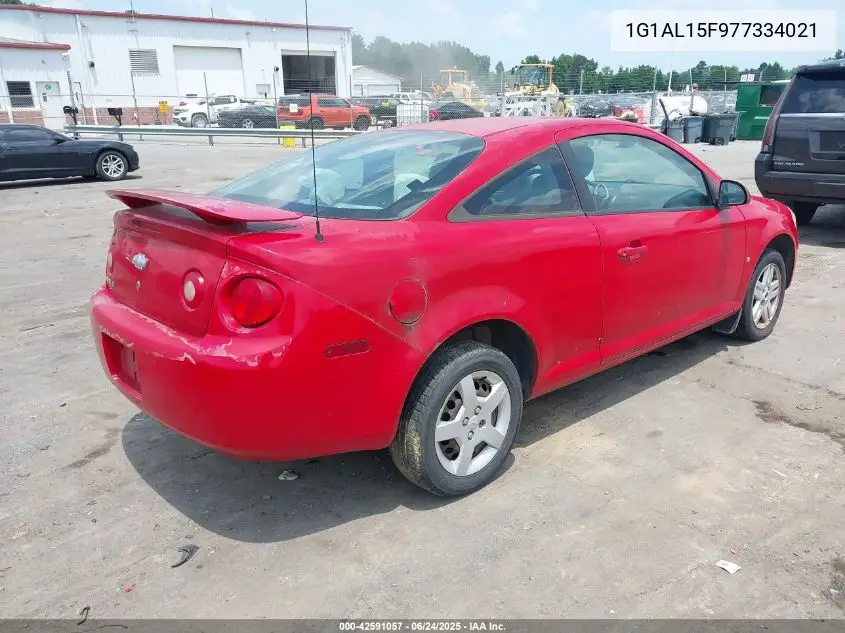 2007 Chevrolet Cobalt Lt VIN: 1G1AL15F977334021 Lot: 42591057