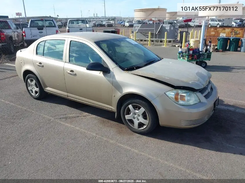 2007 Chevrolet Cobalt Ls VIN: 1G1AK55FX77170112 Lot: 42593673