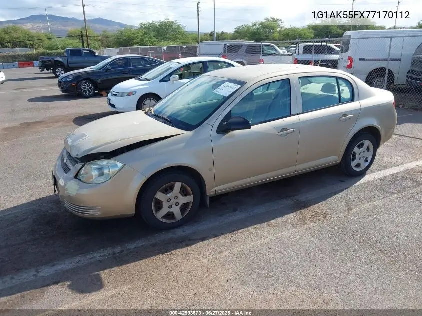 2007 Chevrolet Cobalt Ls VIN: 1G1AK55FX77170112 Lot: 42593673