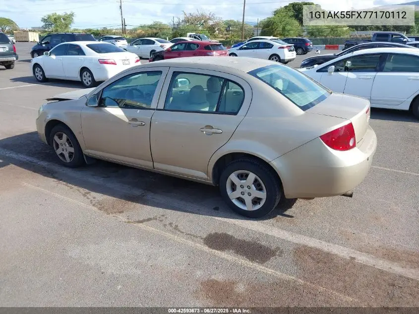 2007 Chevrolet Cobalt Ls VIN: 1G1AK55FX77170112 Lot: 42593673