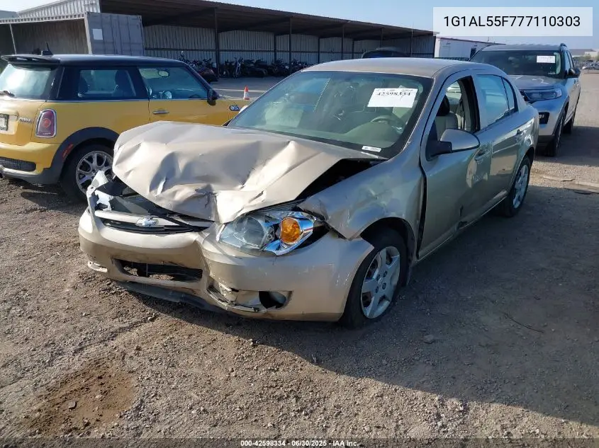 2007 Chevrolet Cobalt Lt VIN: 1G1AL55F777110303 Lot: 42598334