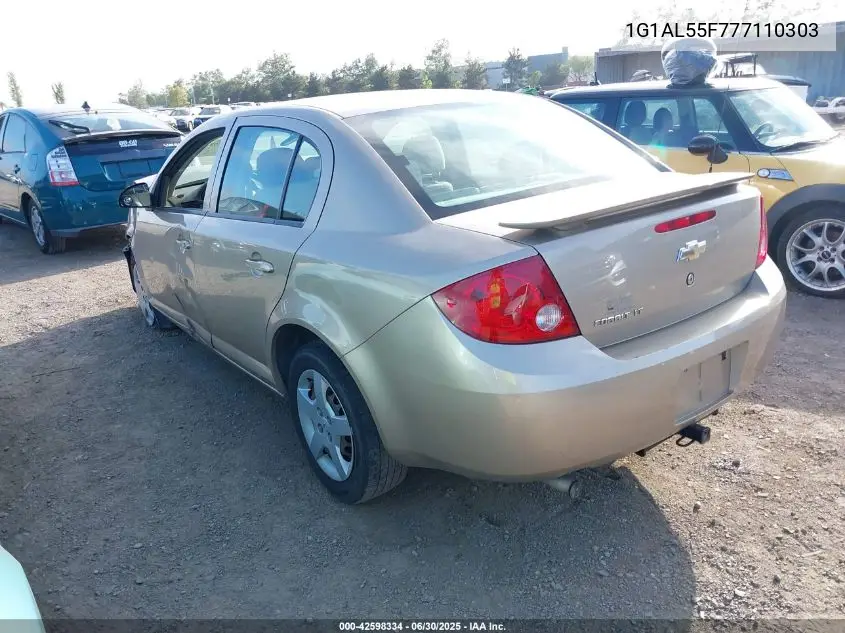 2007 Chevrolet Cobalt Lt VIN: 1G1AL55F777110303 Lot: 42598334