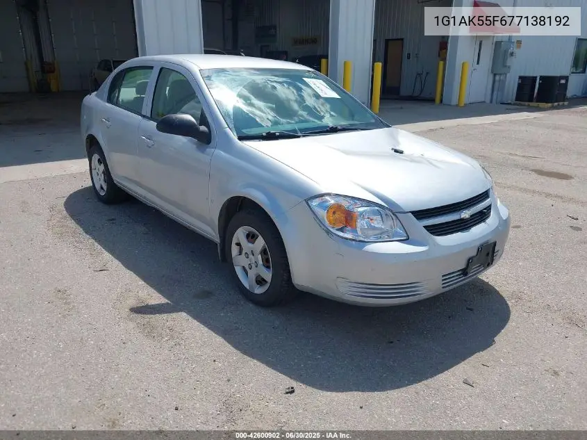 2007 Chevrolet Cobalt Ls VIN: 1G1AK55F677138192 Lot: 42600902