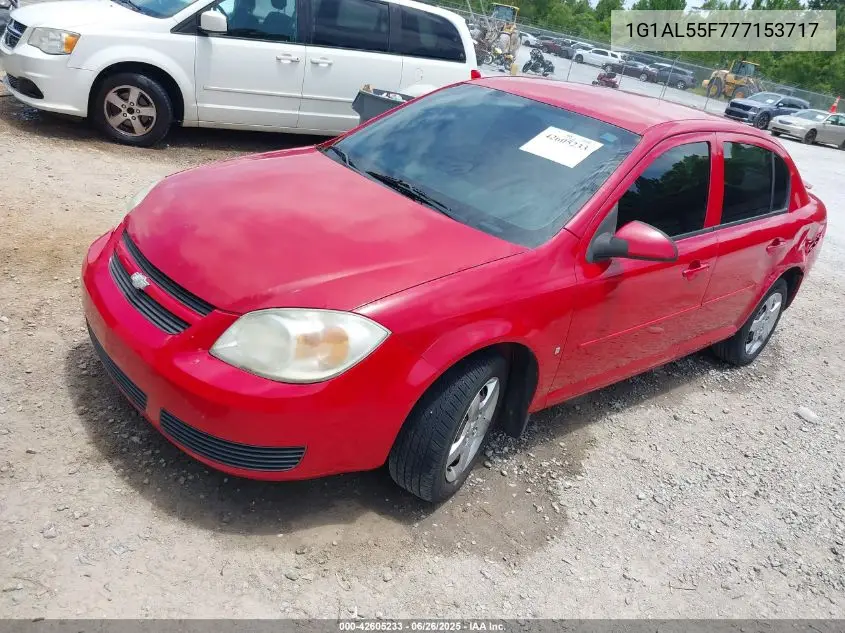 2007 Chevrolet Cobalt Lt VIN: 1G1AL55F777153717 Lot: 42605233