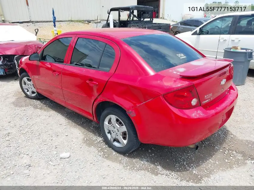 2007 Chevrolet Cobalt Lt VIN: 1G1AL55F777153717 Lot: 42605233