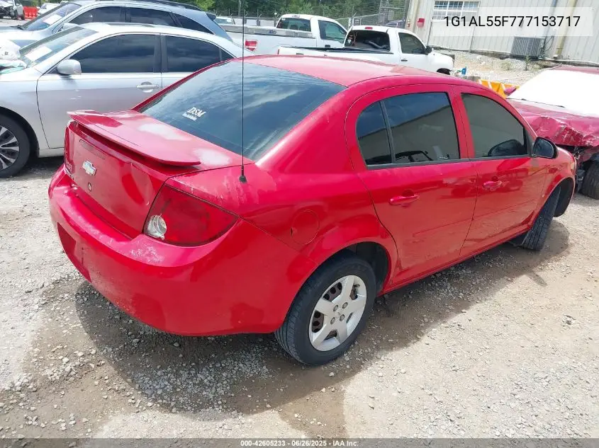 2007 Chevrolet Cobalt Lt VIN: 1G1AL55F777153717 Lot: 42605233