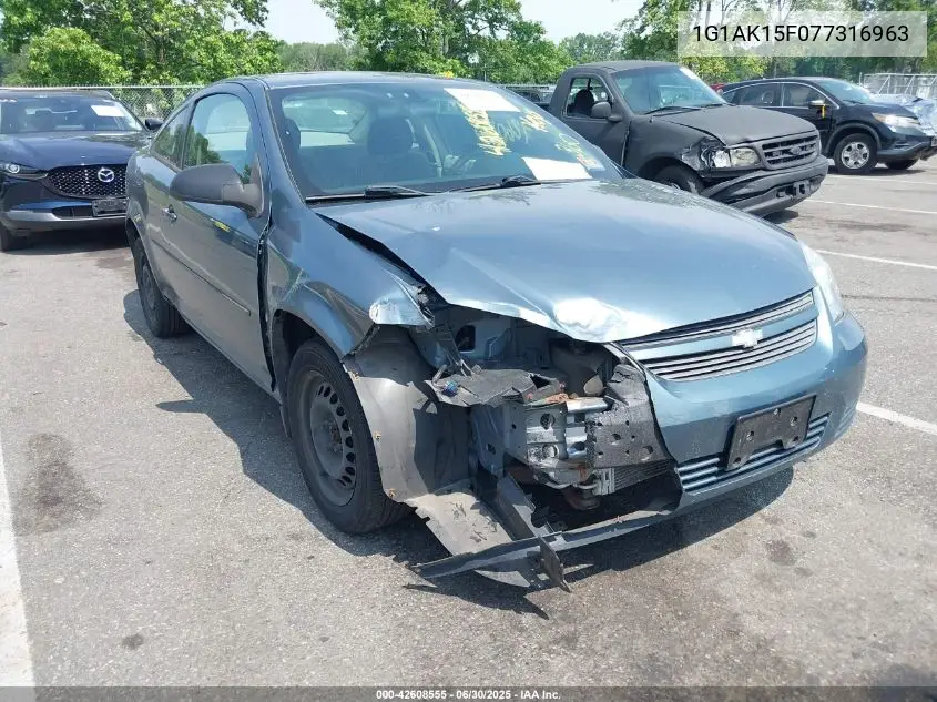 2007 Chevrolet Cobalt Ls VIN: 1G1AK15F077316963 Lot: 42608555