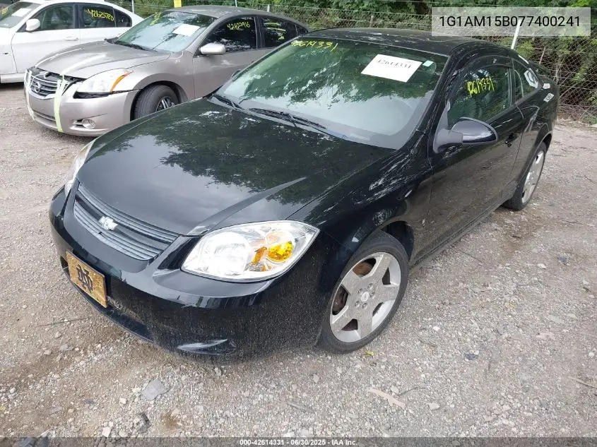2007 Chevrolet Cobalt Ss VIN: 1G1AM15B077400241 Lot: 42614331