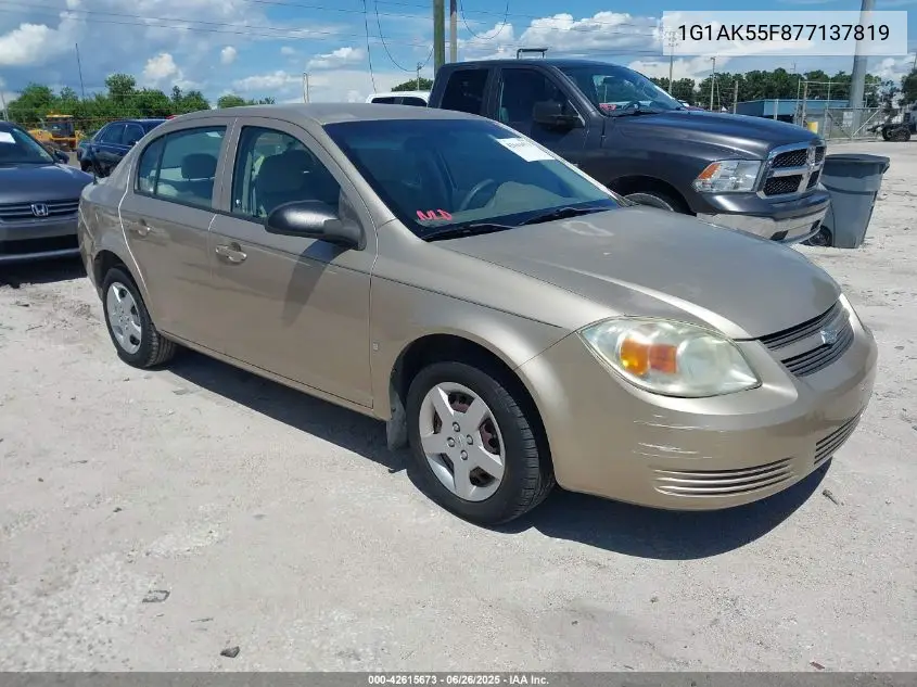 2007 Chevrolet Cobalt Ls VIN: 1G1AK55F877137819 Lot: 42615673
