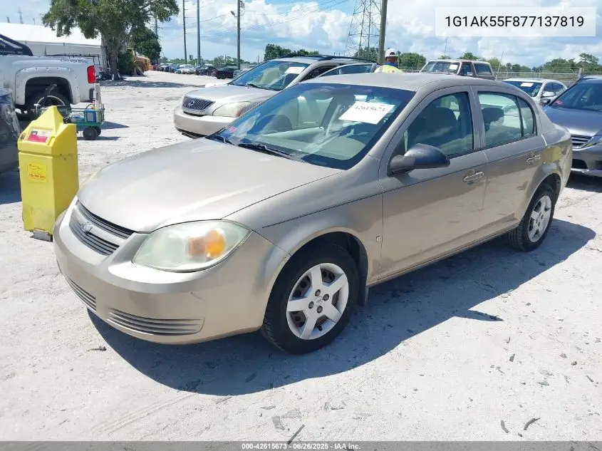 2007 Chevrolet Cobalt Ls VIN: 1G1AK55F877137819 Lot: 42615673
