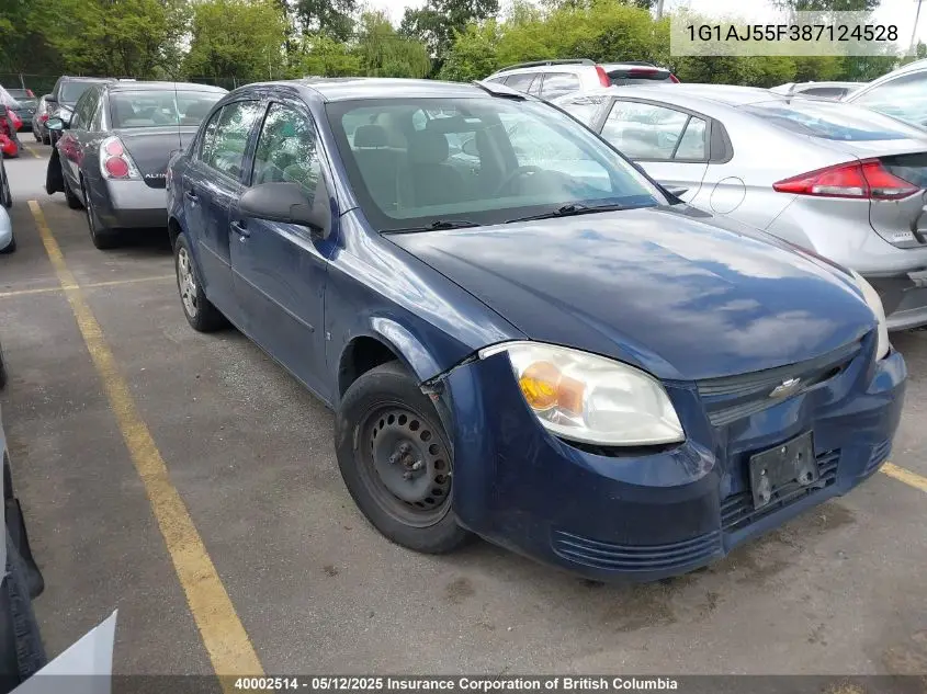 2008 Chevrolet Cobalt Ls VIN: 1G1AJ55F387124528 Lot: 40002514