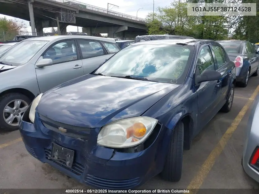 2008 Chevrolet Cobalt Ls VIN: 1G1AJ55F387124528 Lot: 40002514