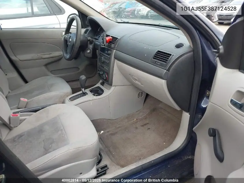 2008 Chevrolet Cobalt Ls VIN: 1G1AJ55F387124528 Lot: 40002514