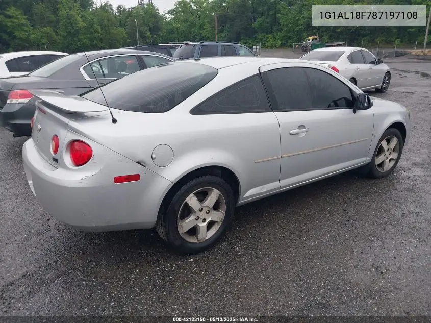 2008 Chevrolet Cobalt Lt VIN: 1G1AL18F787197108 Lot: 42123150