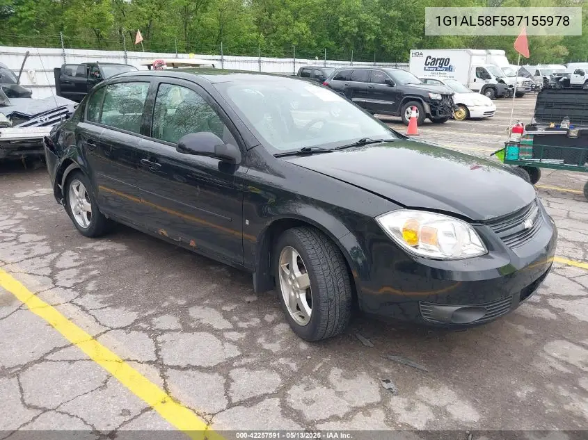 2008 Chevrolet Cobalt Lt VIN: 1G1AL58F587155978 Lot: 42257591