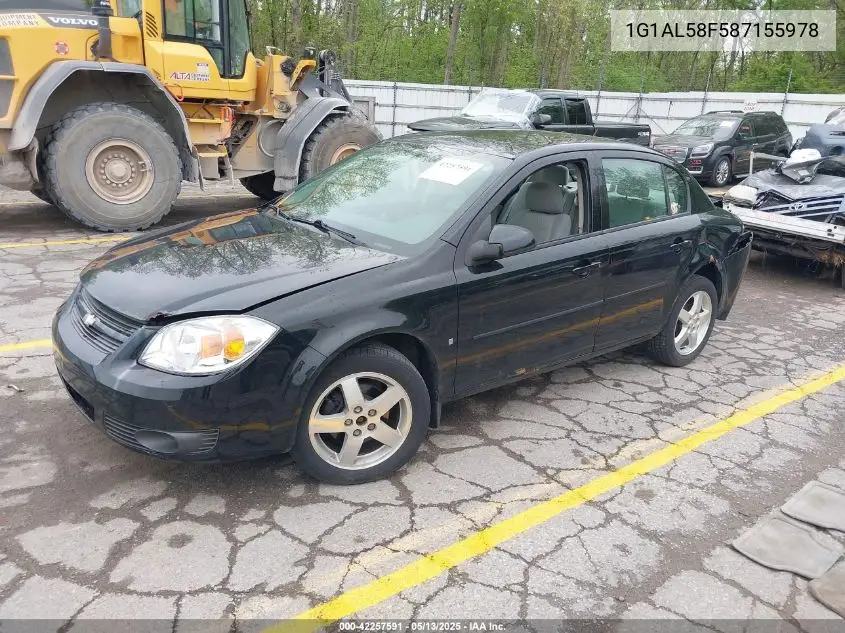 2008 Chevrolet Cobalt Lt VIN: 1G1AL58F587155978 Lot: 42257591