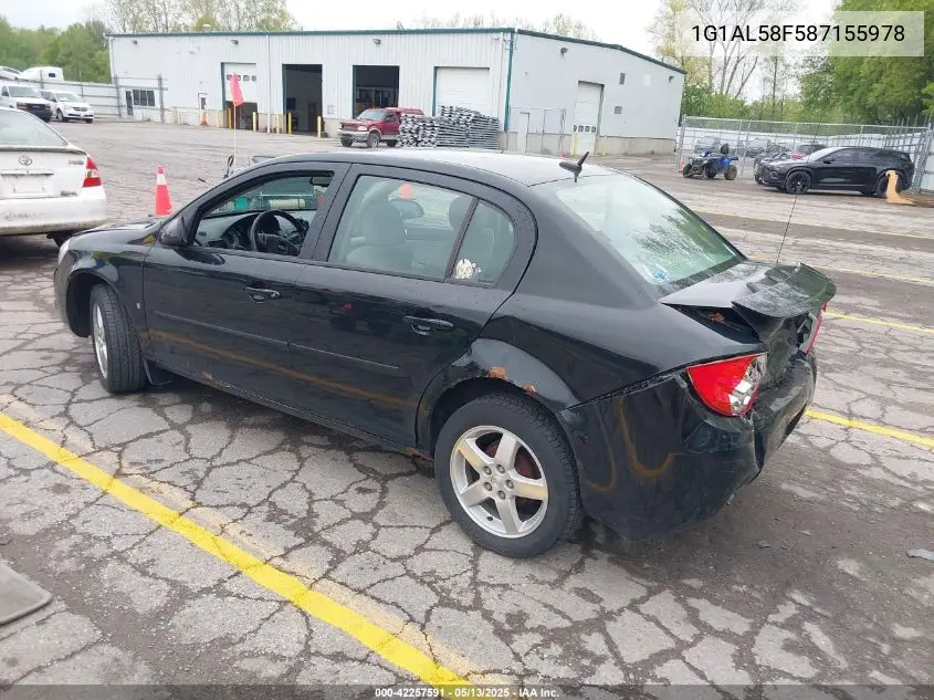 2008 Chevrolet Cobalt Lt VIN: 1G1AL58F587155978 Lot: 42257591
