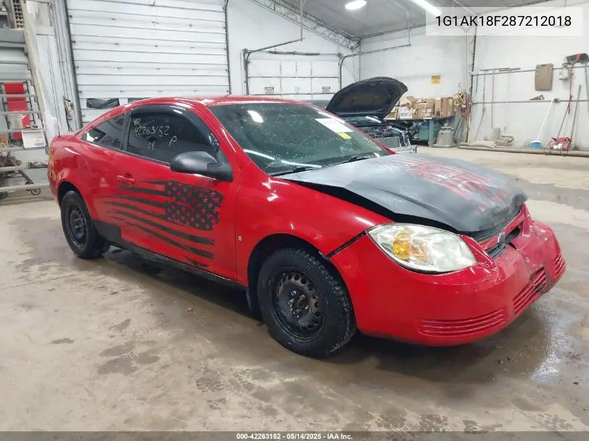 2008 Chevrolet Cobalt Ls VIN: 1G1AK18F287212018 Lot: 42263152