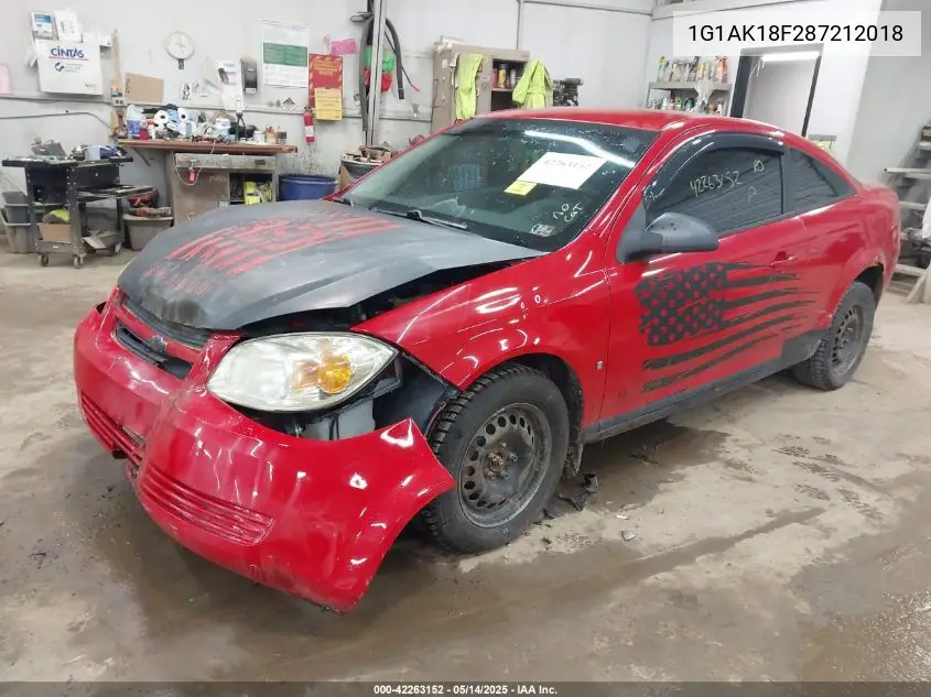 2008 Chevrolet Cobalt Ls VIN: 1G1AK18F287212018 Lot: 42263152
