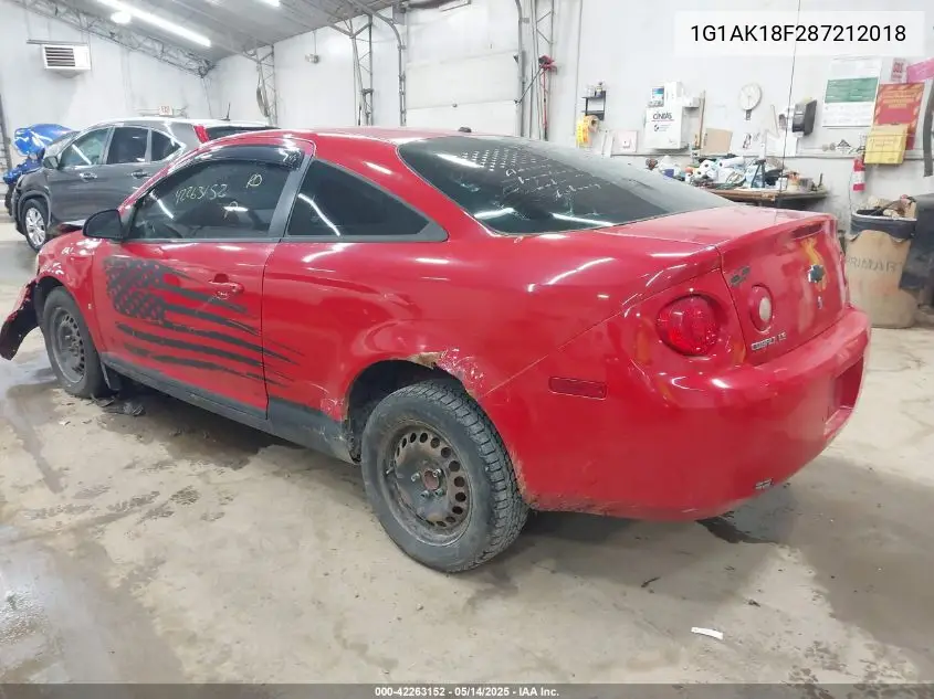 2008 Chevrolet Cobalt Ls VIN: 1G1AK18F287212018 Lot: 42263152