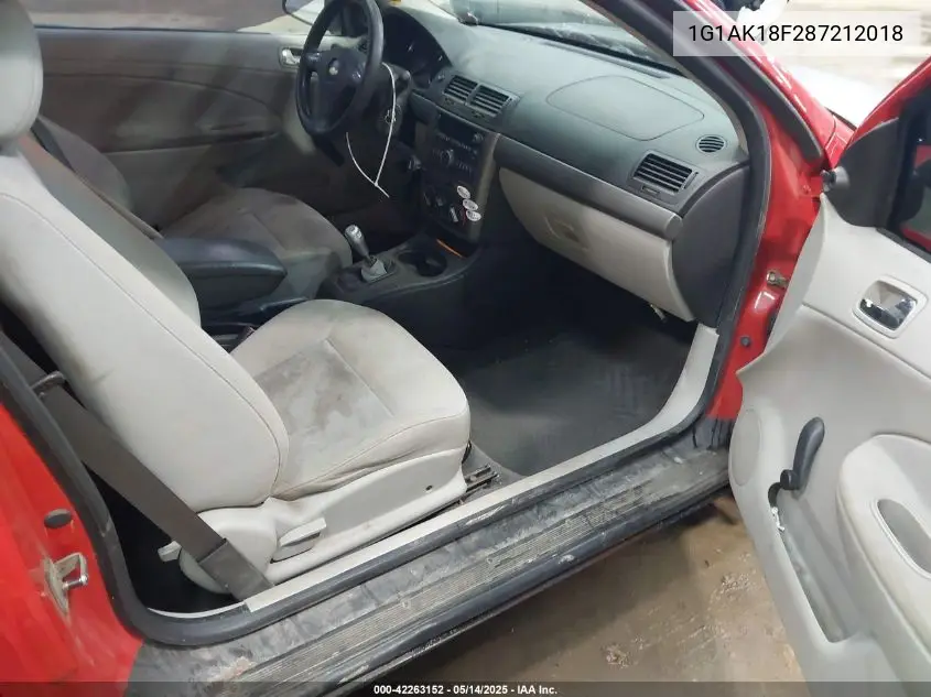 2008 Chevrolet Cobalt Ls VIN: 1G1AK18F287212018 Lot: 42263152