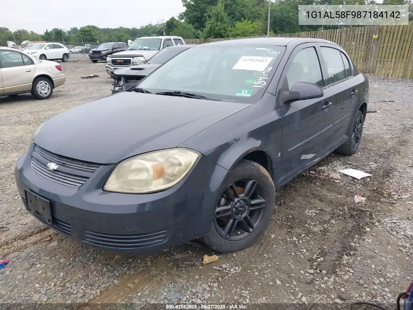 2008 Chevrolet Cobalt Lt VIN: 1G1AL58F987184142 Lot: 42582603