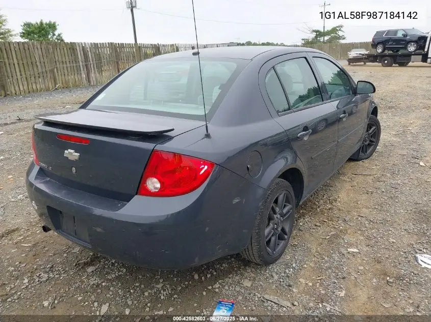 2008 Chevrolet Cobalt Lt VIN: 1G1AL58F987184142 Lot: 42582603