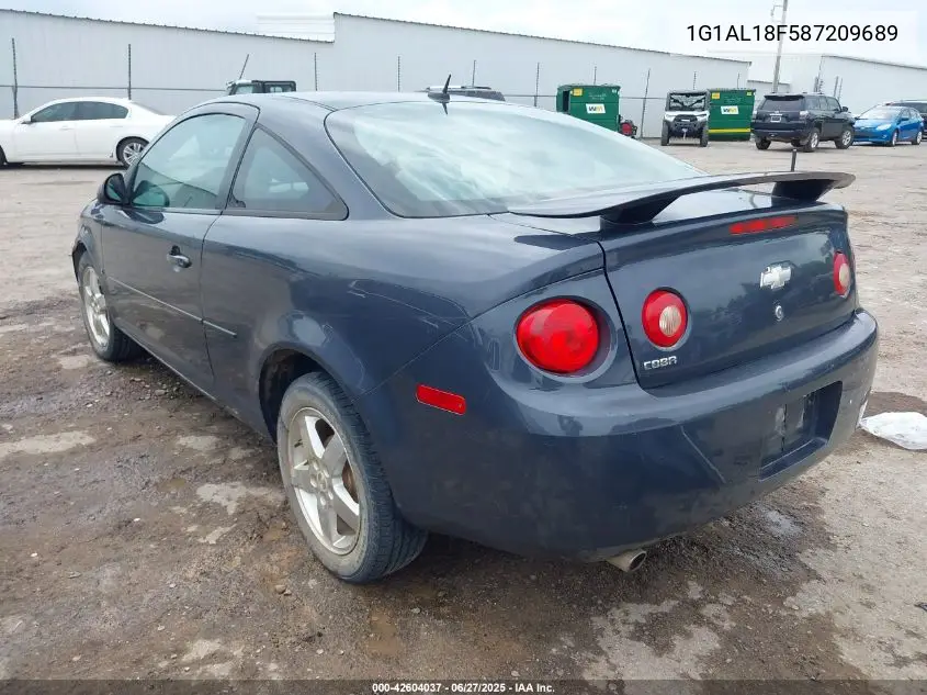 2008 Chevrolet Cobalt Lt VIN: 1G1AL18F587209689 Lot: 42604037