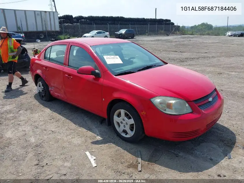 2008 Chevrolet Cobalt Lt VIN: 1G1AL58F687184406 Lot: 42610936