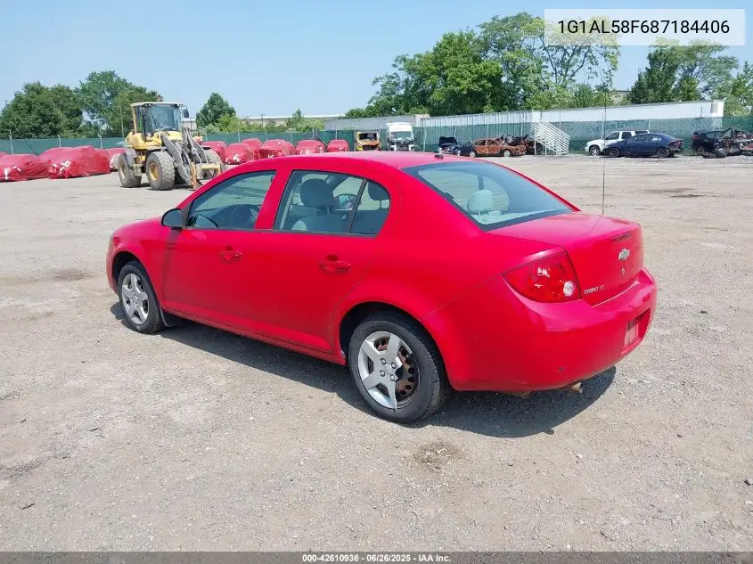 2008 Chevrolet Cobalt Lt VIN: 1G1AL58F687184406 Lot: 42610936