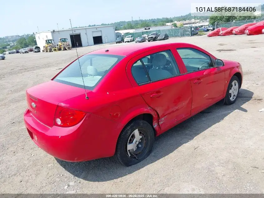 2008 Chevrolet Cobalt Lt VIN: 1G1AL58F687184406 Lot: 42610936
