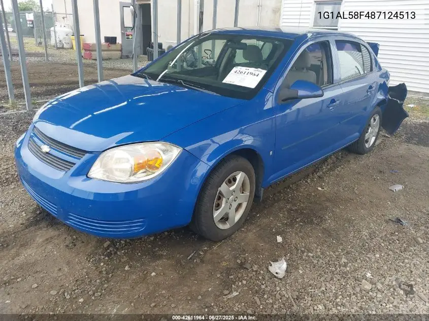 2008 Chevrolet Cobalt Lt VIN: 1G1AL58F487124513 Lot: 42611964