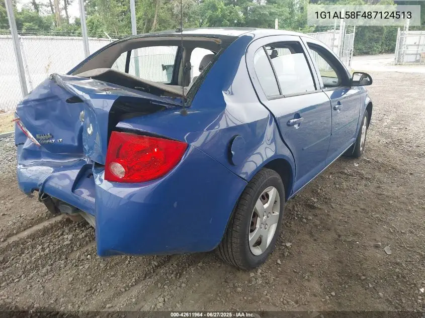 2008 Chevrolet Cobalt Lt VIN: 1G1AL58F487124513 Lot: 42611964
