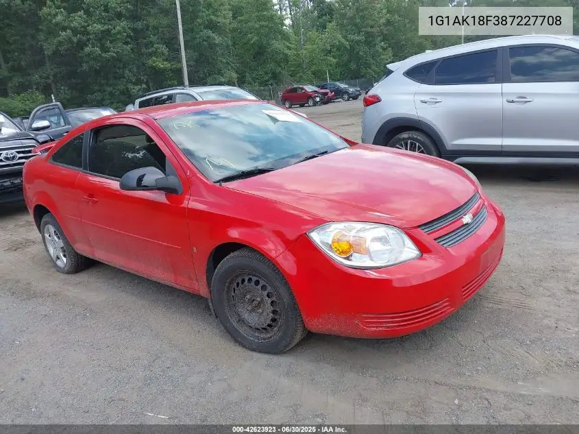 2008 Chevrolet Cobalt Ls VIN: 1G1AK18F387227708 Lot: 42623923