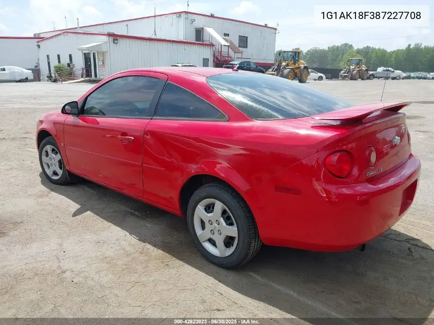 2008 Chevrolet Cobalt Ls VIN: 1G1AK18F387227708 Lot: 42623923