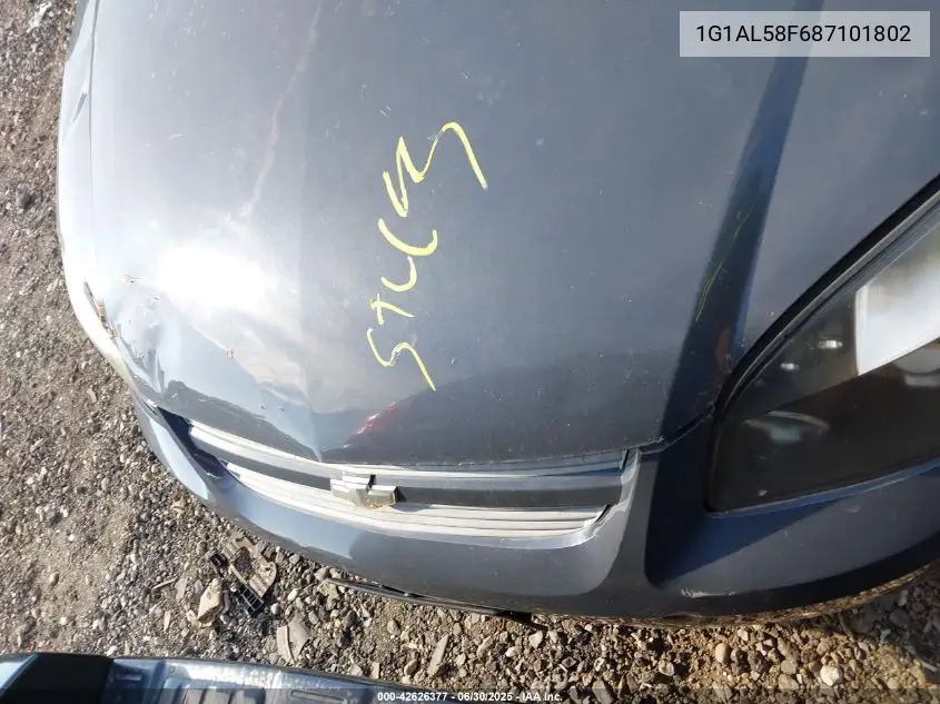 2008 Chevrolet Cobalt Lt VIN: 1G1AL58F687101802 Lot: 42626377