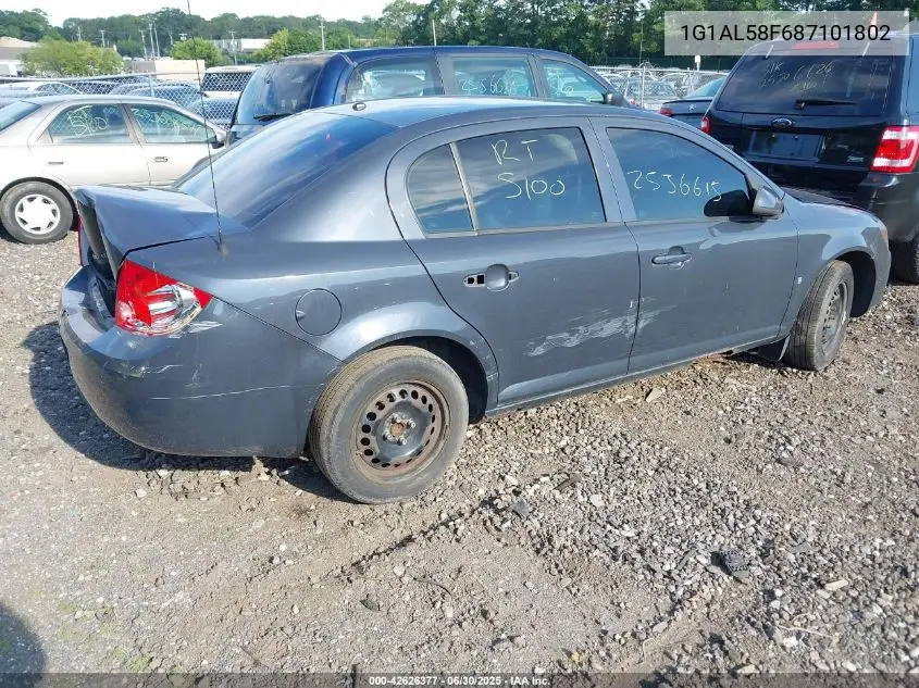 2008 Chevrolet Cobalt Lt VIN: 1G1AL58F687101802 Lot: 42626377