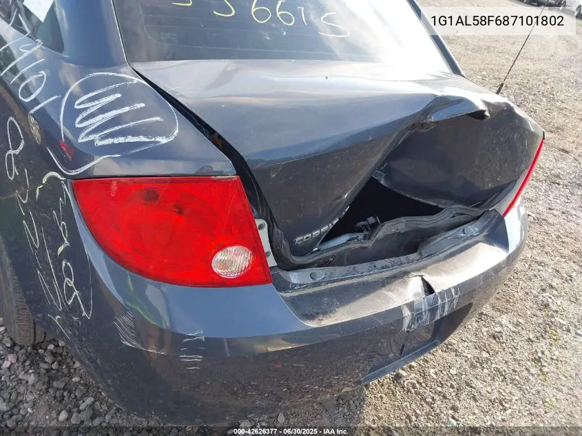 2008 Chevrolet Cobalt Lt VIN: 1G1AL58F687101802 Lot: 42626377