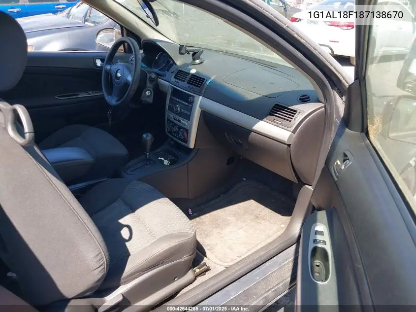 2008 Chevrolet Cobalt Lt VIN: 1G1AL18F187138670 Lot: 42644285