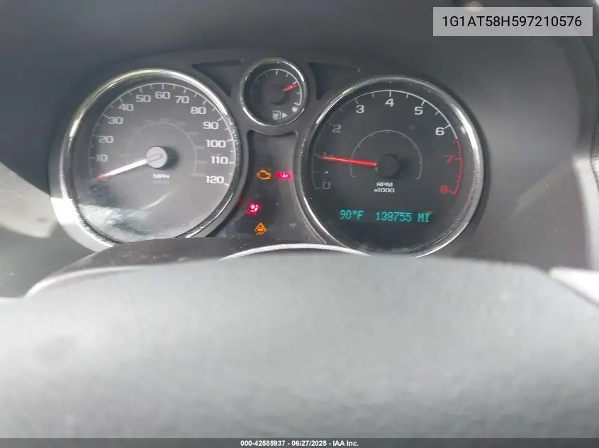 2009 Chevrolet Cobalt Lt VIN: 1G1AT58H597210576 Lot: 42585937