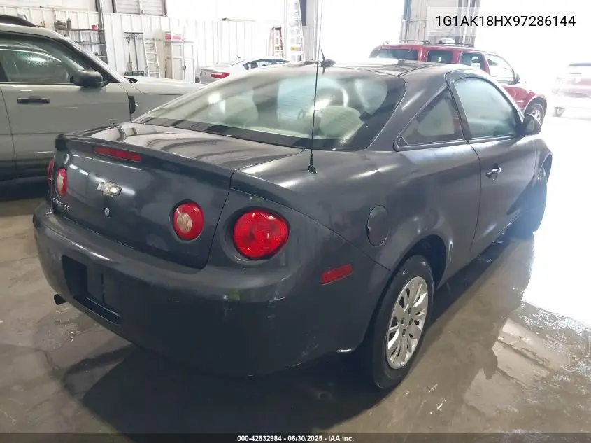 2009 Chevrolet Cobalt Ls VIN: 1G1AK18HX97286144 Lot: 42632984