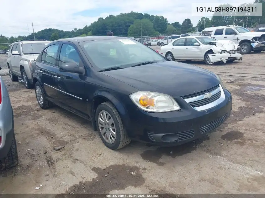 2009 Chevrolet Cobalt Lt VIN: 1G1AL58H897194311 Lot: 42776018