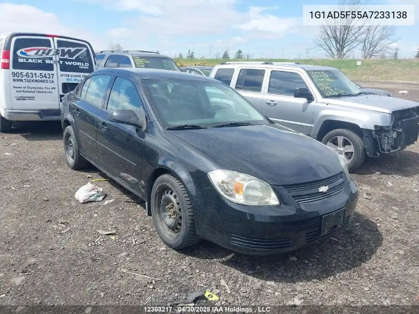 2010 Chevrolet Cobalt Lt VIN: 1G1AD5F55A7233138 Lot: 12303217