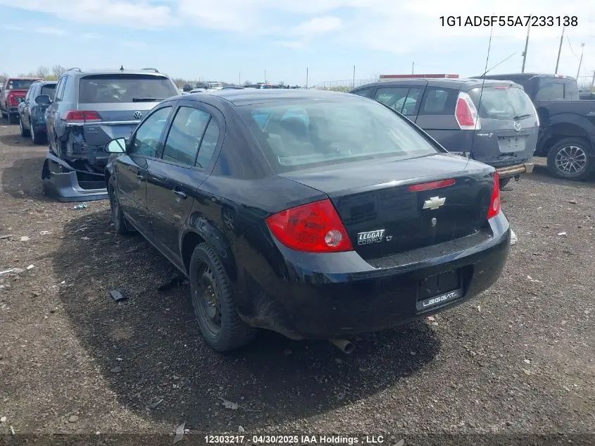 2010 Chevrolet Cobalt Lt VIN: 1G1AD5F55A7233138 Lot: 12303217
